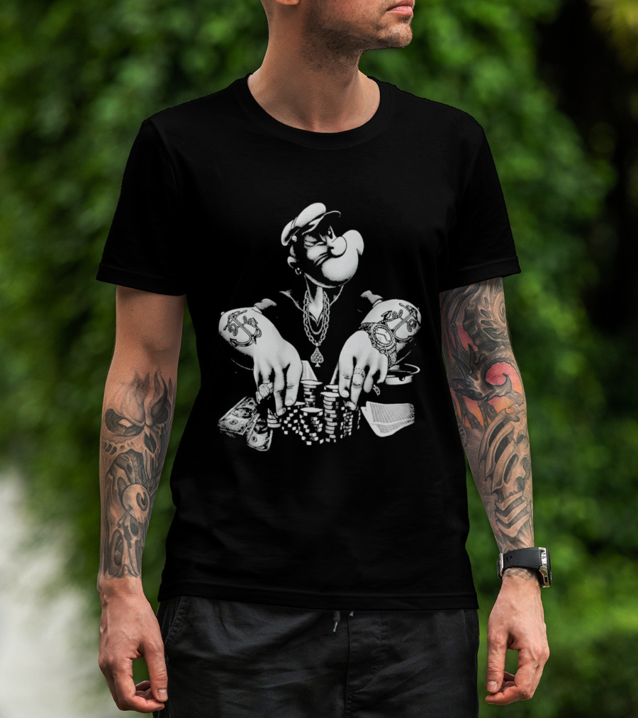 Original Jackson Popeyes Poker Pimp Playing Cards T-Shirt