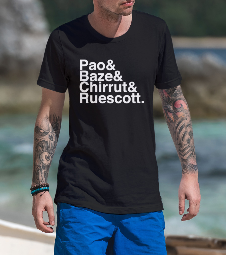 Pao Baze Chirrut Ruescott Star Wars Inspired Characters T-Shirt
