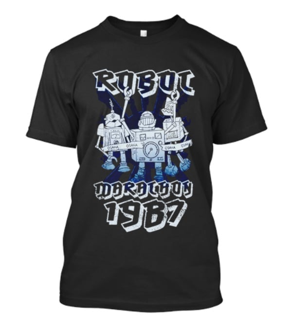 Robot Osaka Marathon 1987 Racing Bots T-Shirt