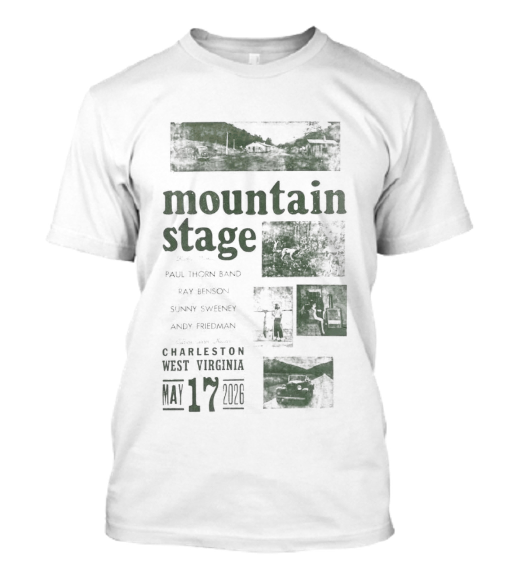 Mountain Stage With Kathy Mattea Charleston West Virginia May 17 2026 T-Shirt