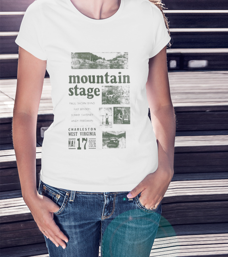 Mountain Stage With Kathy Mattea Charleston West Virginia May 17 2026 T-Shirt