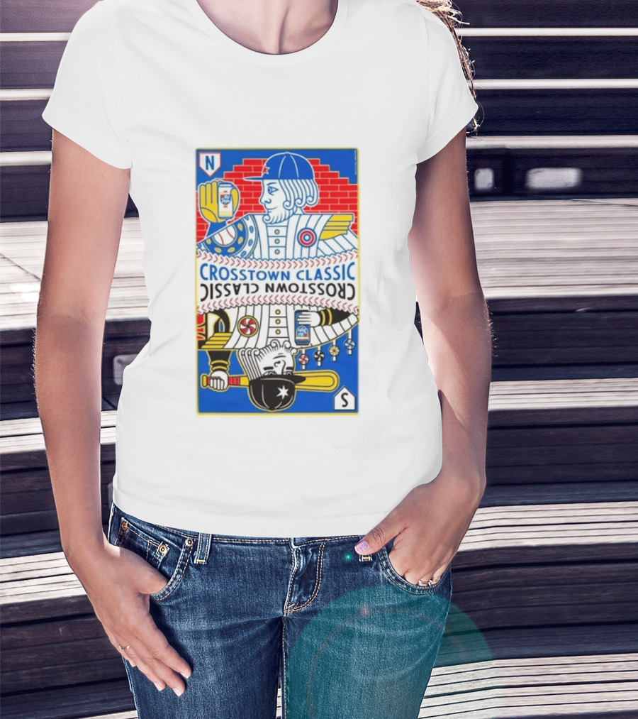 Crosstown Classic Series Card Chicago Cubs Vs Chicago White Sox T-Shirt