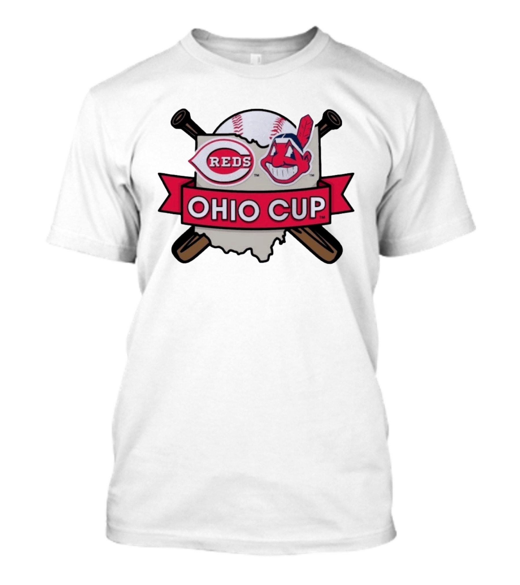 Cincinnati Reds Cleveland Guardians Ohio Cup 2026 MLB Baseball Showdown T-Shirt
