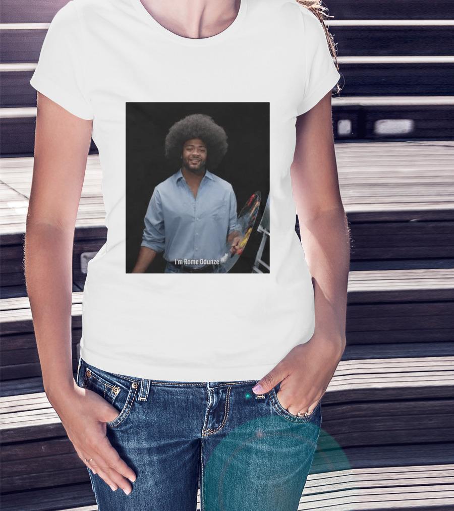 I'm Rome Odunze With Bob Ross Style Transformation T-Shirt