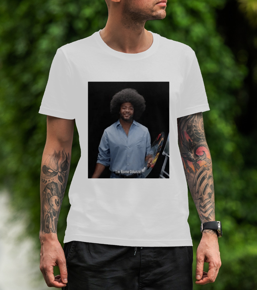 I'm Rome Odunze With Bob Ross Style Transformation T-Shirt