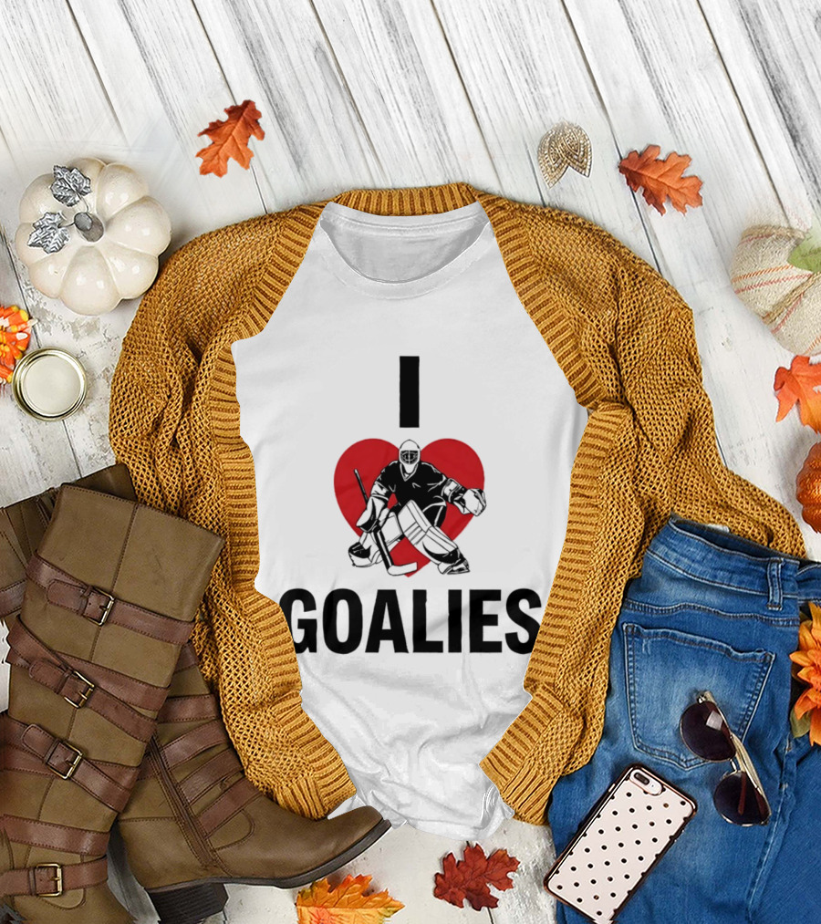 Dan Vladar Ice Hockey I Love Goalies Philadelphia Flyers T-Shirt
