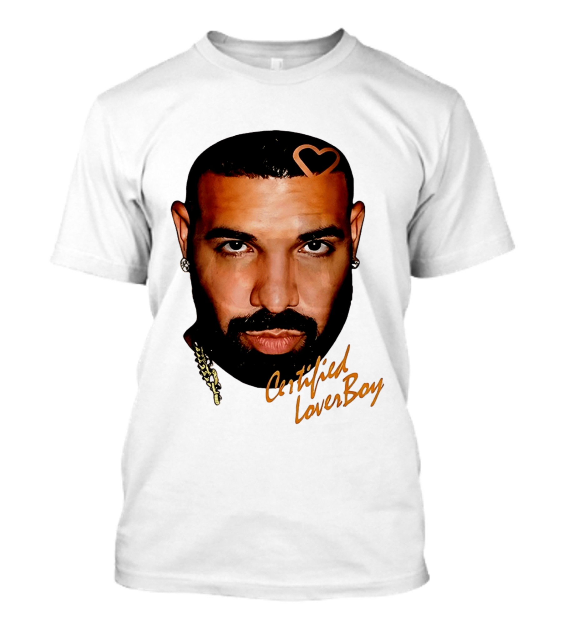 Drake Certified Lover Boy Heart Hair T-Shirt