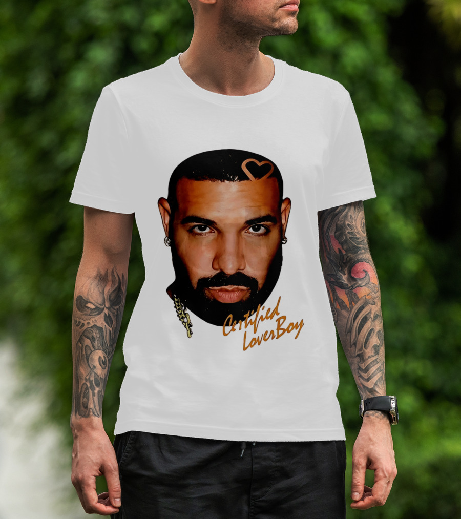 Drake Certified Lover Boy Heart Hair T-Shirt