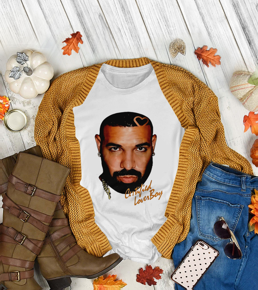 Drake Certified Lover Boy Heart Hair T-Shirt