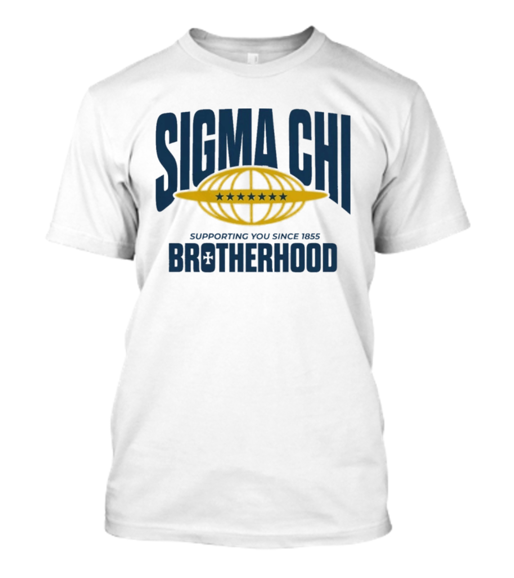 Sigma Chi Supporting You Since 1855 Brotherhood Stars T-Shirt