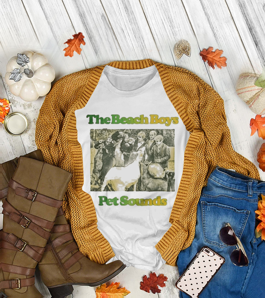 The Beach Boys Pet Sounds Album Cover Art with Animals T-Shirt