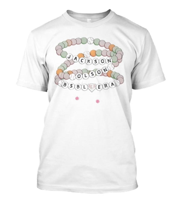 Jackson Olson Baseball Era Beaded Bracelet T-Shirt