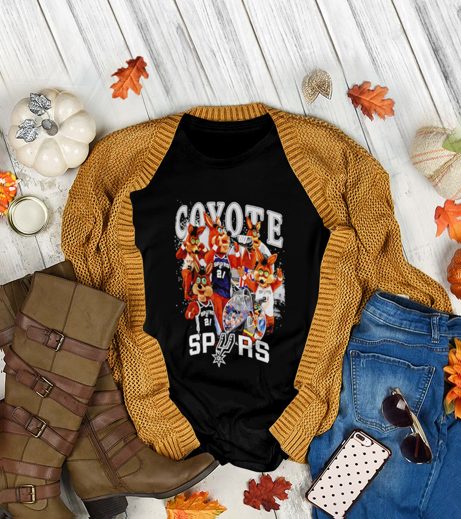 San Antonio Spurs Coyote Basketball Icons Spurs T-Shirt