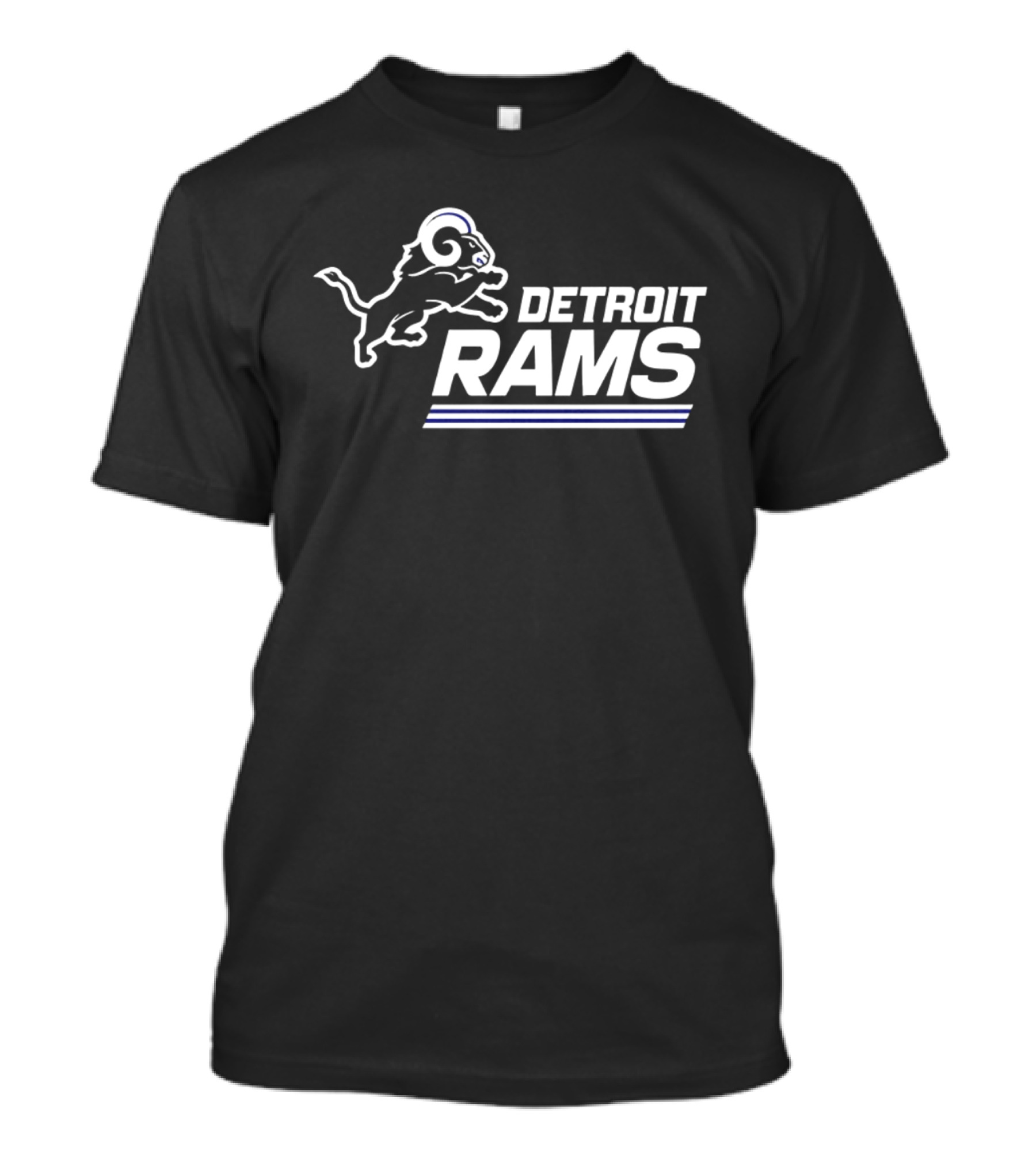 Twisted Gorilla Detroit Rams Los Angeles Lions T-Shirt