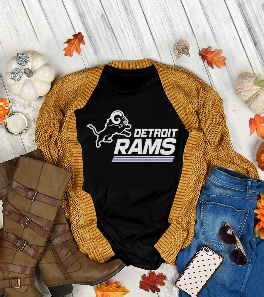 Twisted Gorilla Detroit Rams Los Angeles Lions T-Shirt