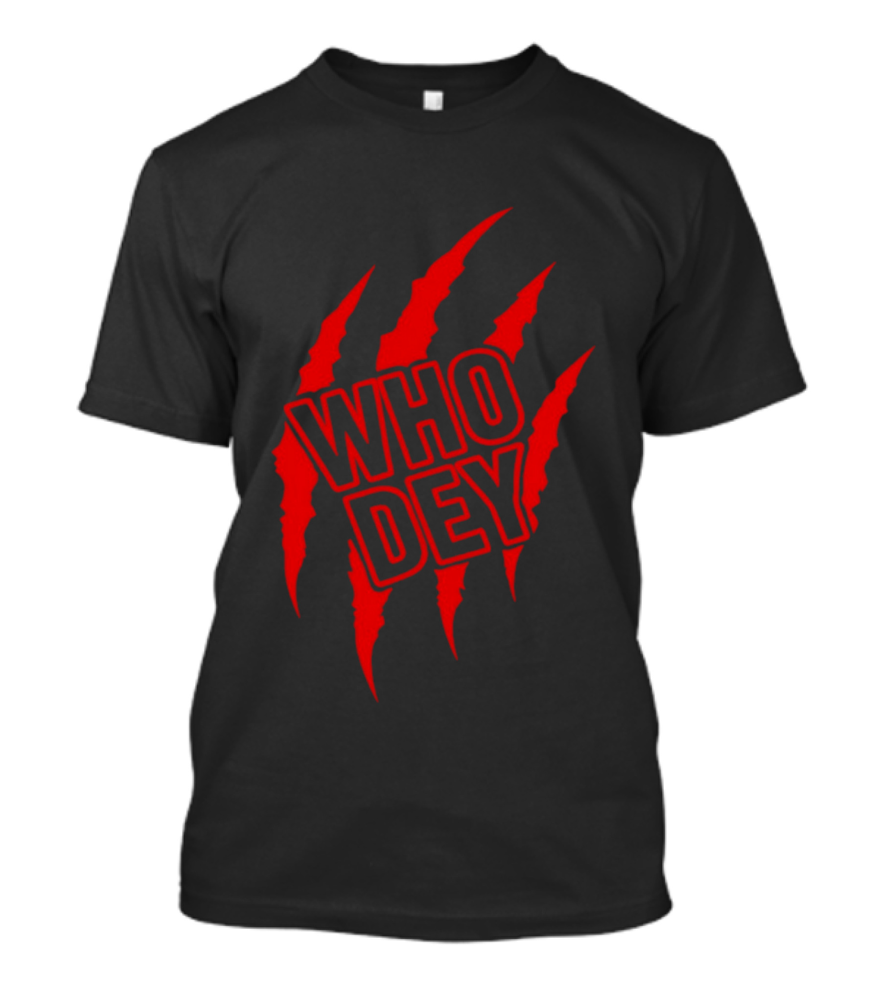 Who Dey Claw Cincinnati Bengals White Orange Black T-Shirt