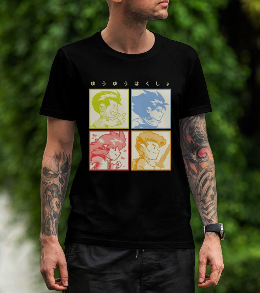 YuYu Hakusho Anime Characters Japanese Manga Series T-Shirt