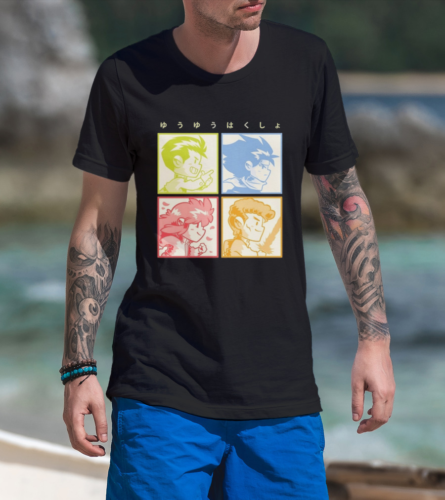 YuYu Hakusho Anime Characters Japanese Manga Series T-Shirt