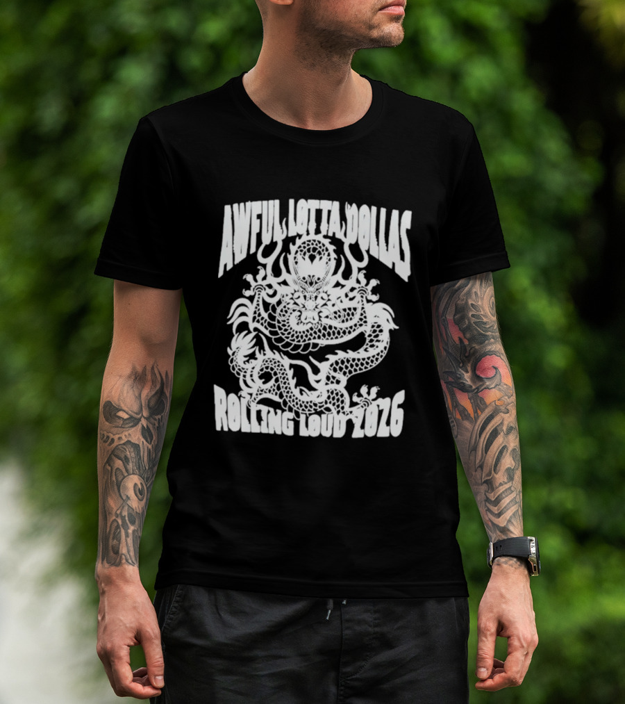 Awful Lotta DØllas Rolling Loud 2026 Dragon T-Shirt