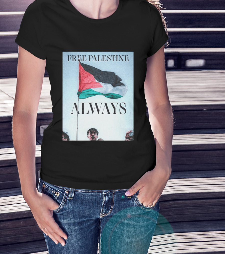 Barcelona FC Lamine Yamal Free Palestine Always Flag T-Shirt