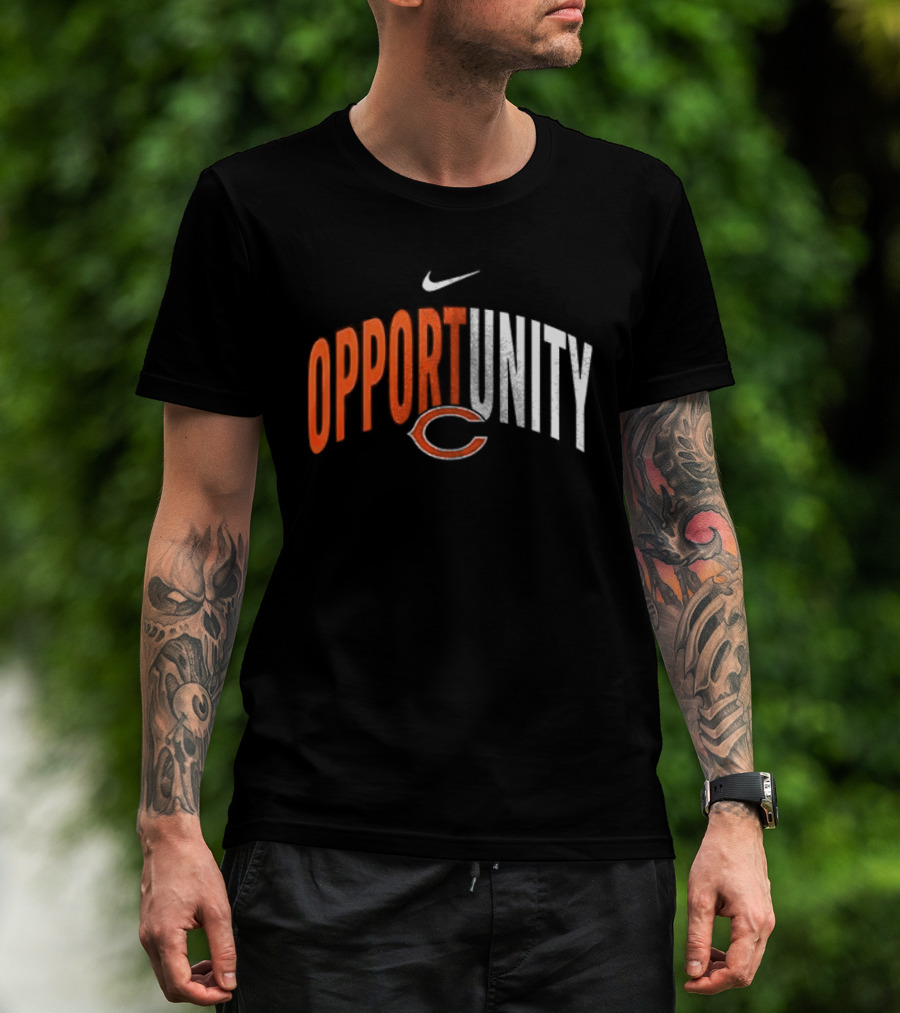 Chicago Bears Opportunity Nike Swoosh C T-Shirt