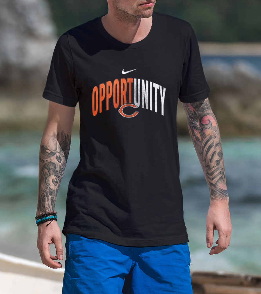 Chicago Bears Opportunity Nike Swoosh C T-Shirt
