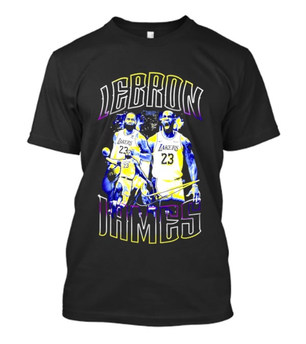 LeBron James Los Angeles Lakers Iconic Basketball T-Shirt