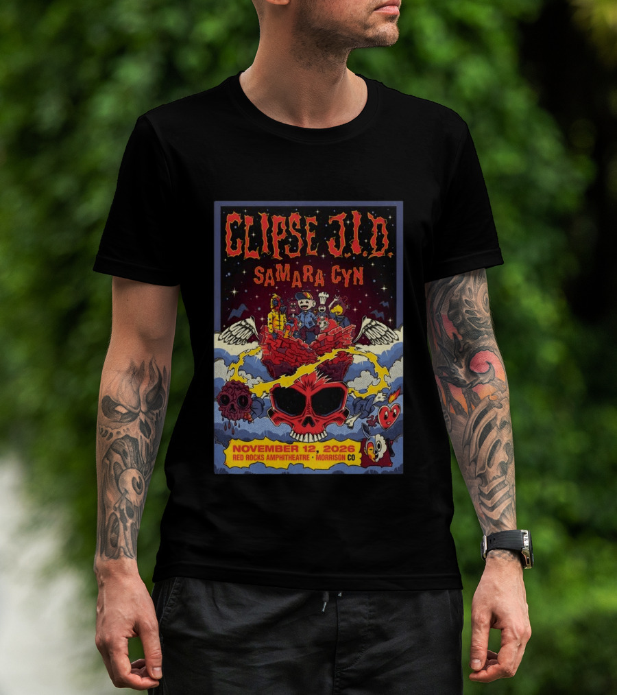 Clipse J.I.D Samara Cyn Red Rocks Amphitheatre Morrison CO November 12 2026 T-Shirt