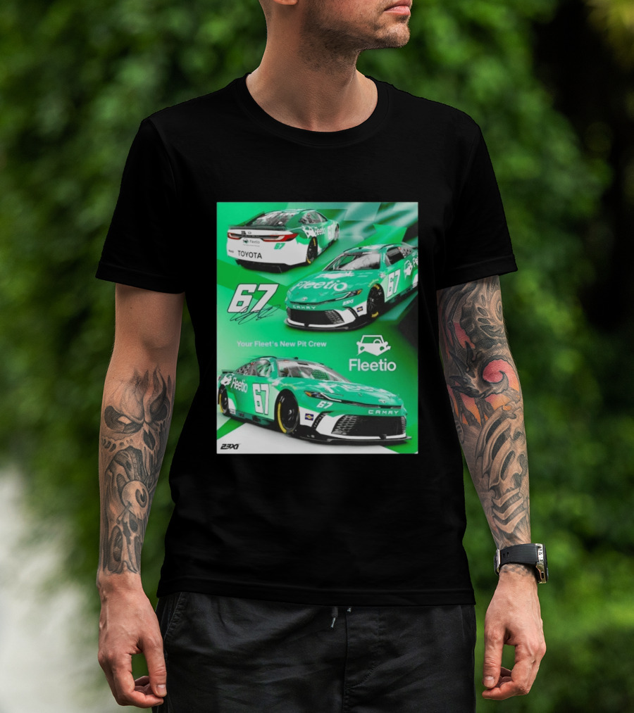 Corey Heim 23XI Racing Toyota Camry XSE Fleetio NASCAR 67 T-Shirt