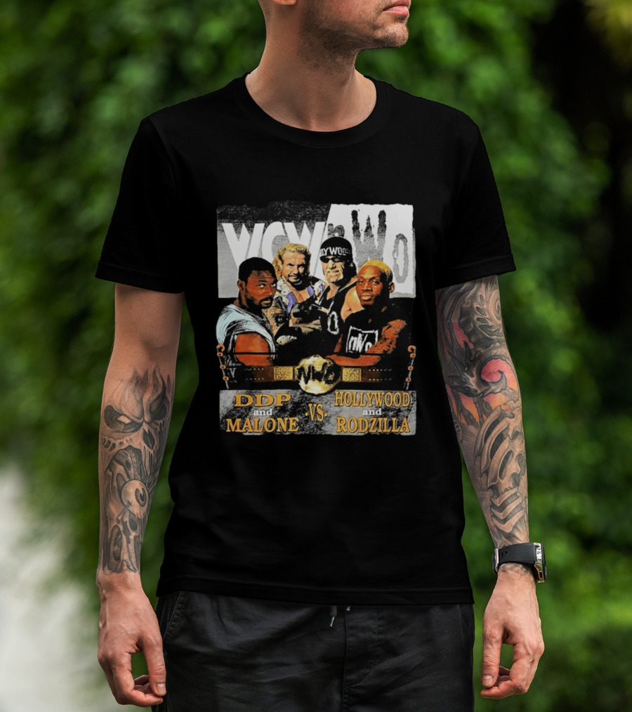 WCW NWo DDP And Malone Vs Hollywood And Rodzilla 90s Wrestling T-Shirt