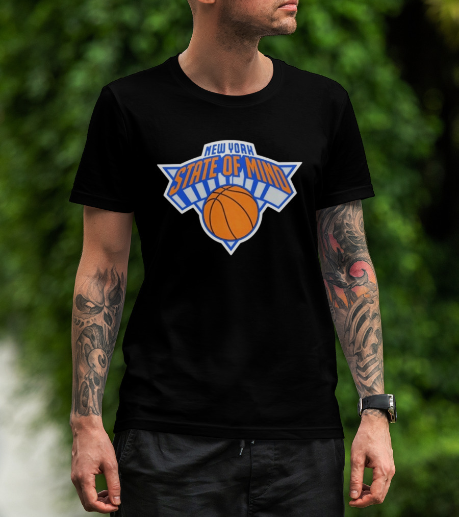 New York State Of Mind Basketball Knicks Team T-Shirt