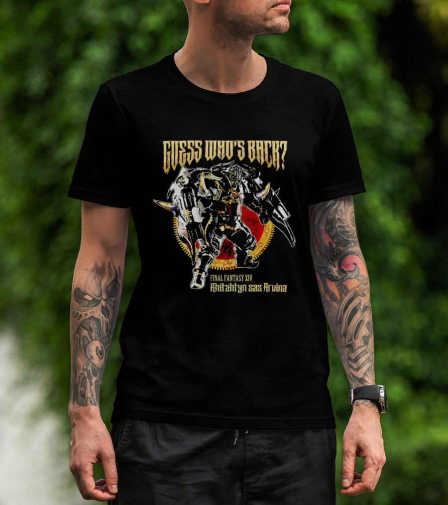 Final Fantasy XIV Pharaoh Akh Afah Amphitheatre Guess Who's Back T-Shirt
