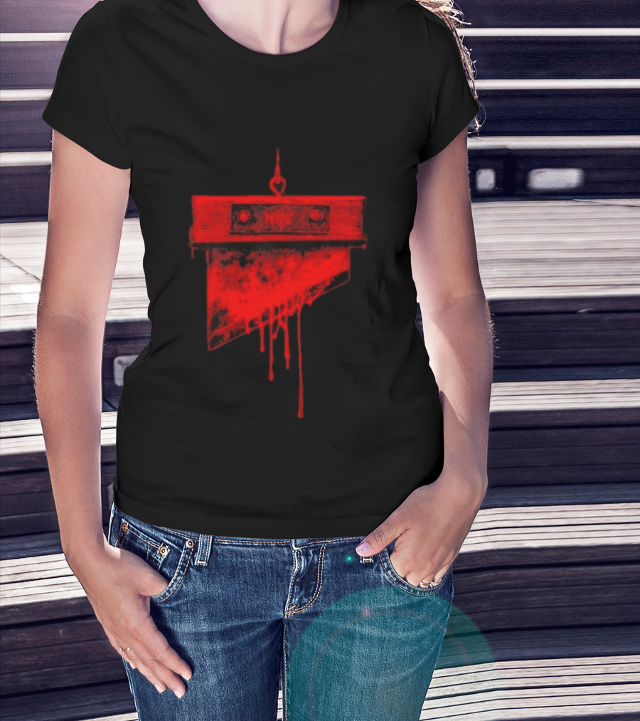 Noyz Narcos Italian Horror Story Ghigliottina Blood Dripping Guillotine T-Shirt