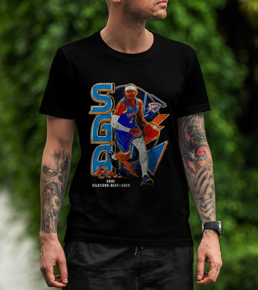 Oklahoma City Thunder Shai Gilgeous Alexander SGA MVP OKC T-Shirt