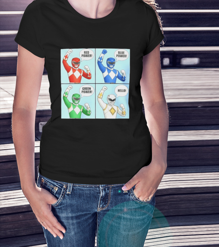Red Power Blue Power Green Power Hello Rangers T-Shirt