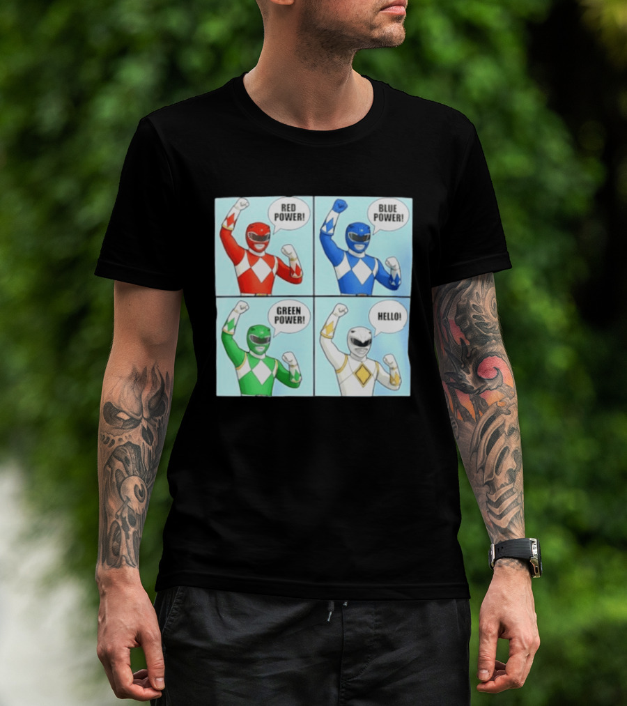 Red Power Blue Power Green Power Hello Rangers T-Shirt