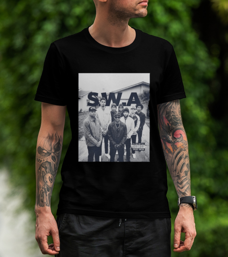S.W.A San Antonio Spurs NBA Team Photo Iconic Streetwear T-Shirt