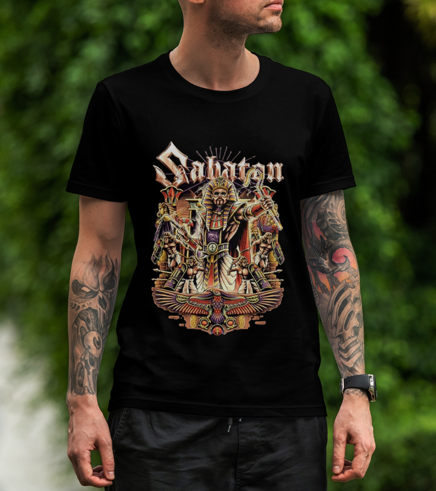 Sabaton The Legendary Tour 2026 Pop Up Collection Pharaoh Alexander Egyptian Hordes Of Khan T-Shirt