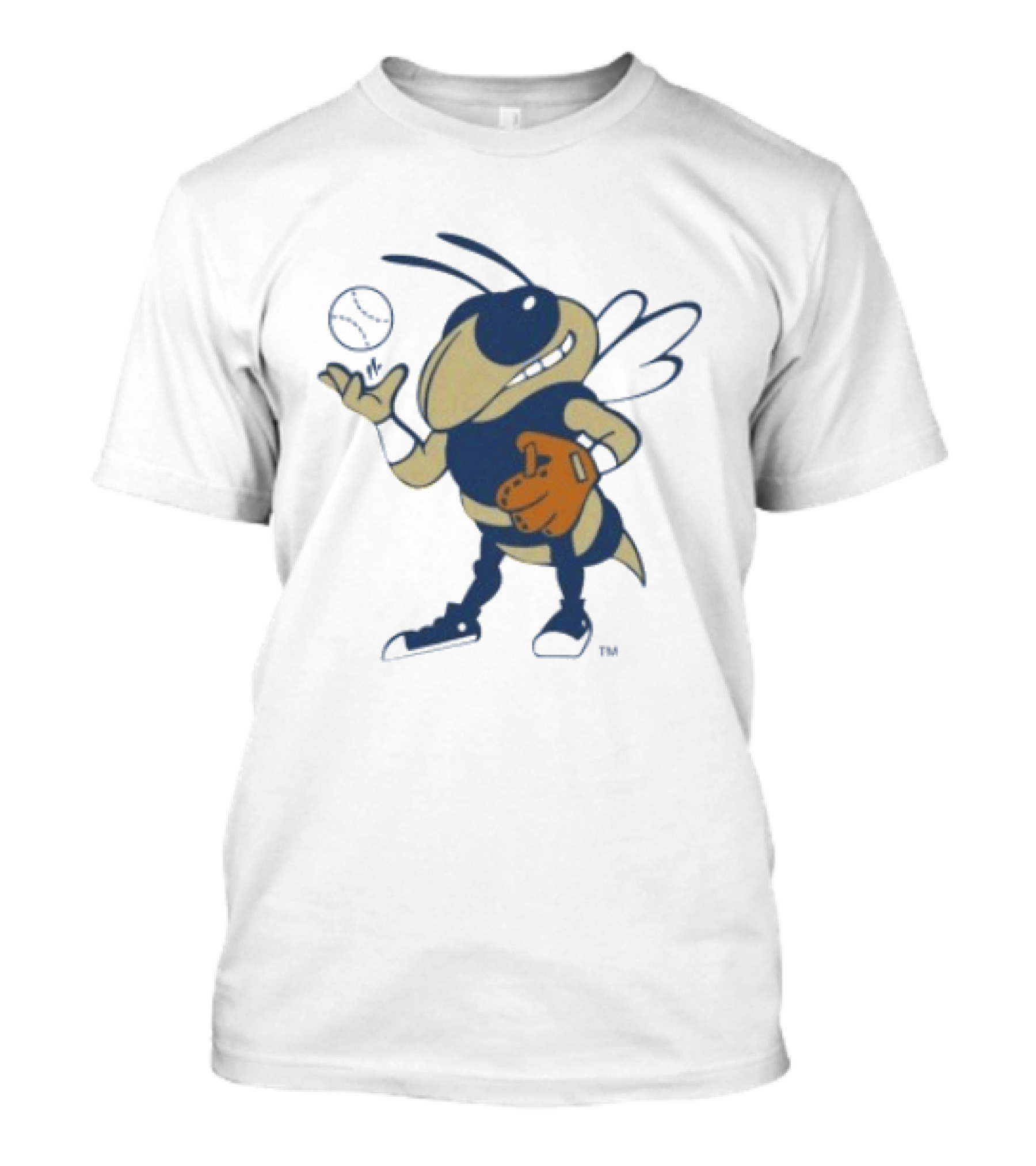Georgia Tech Yellow Jackets Mascot Baseball Glove T-Shirt