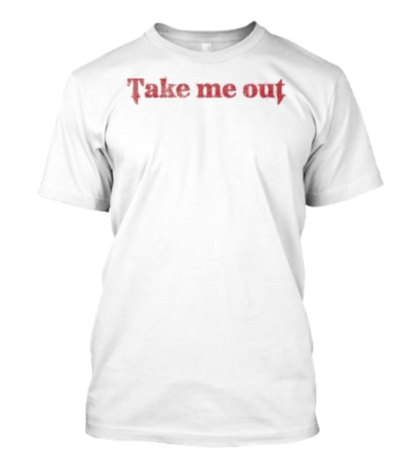 Machine Gun Kelly Take Me Out Text In Gothic Style Font T-Shirt