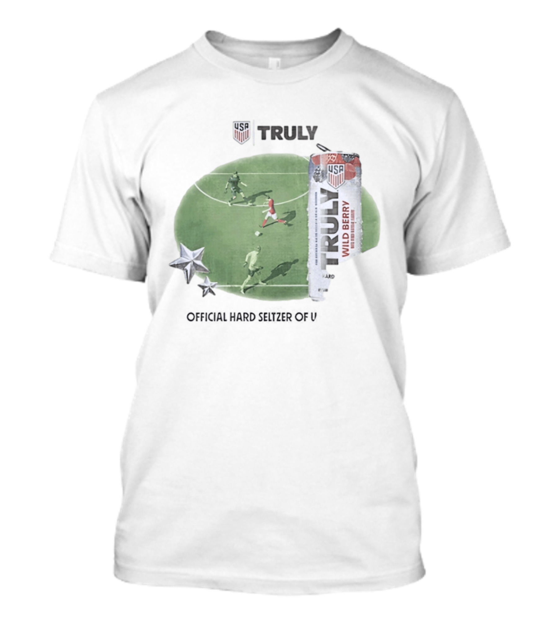 USA Truly Hard Seltzer Wild Berry Soccer Collaboration T-Shirt