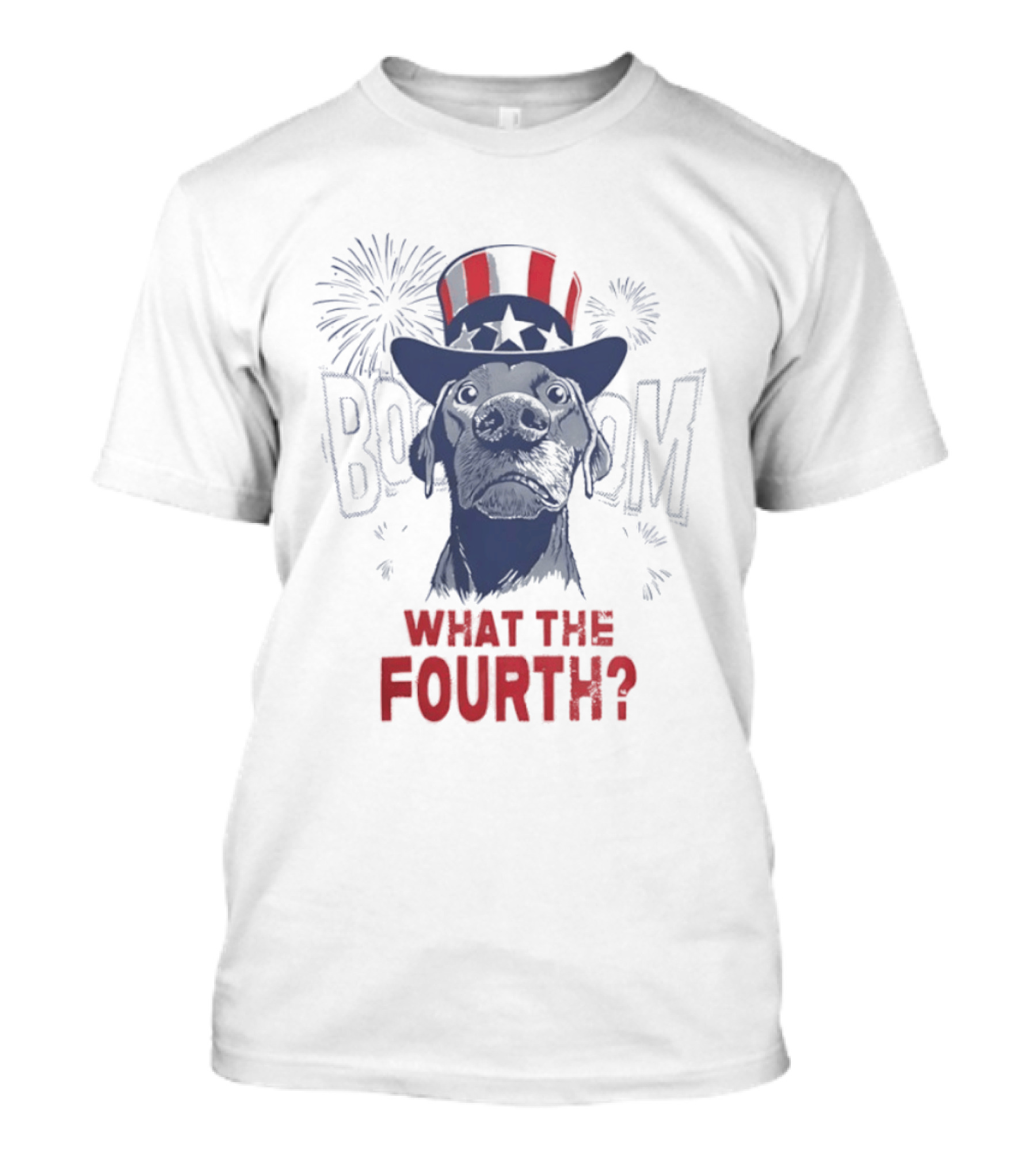 What The Fourth July 4th BOOM Fireworks USA 250th Anniversary T-Shirt