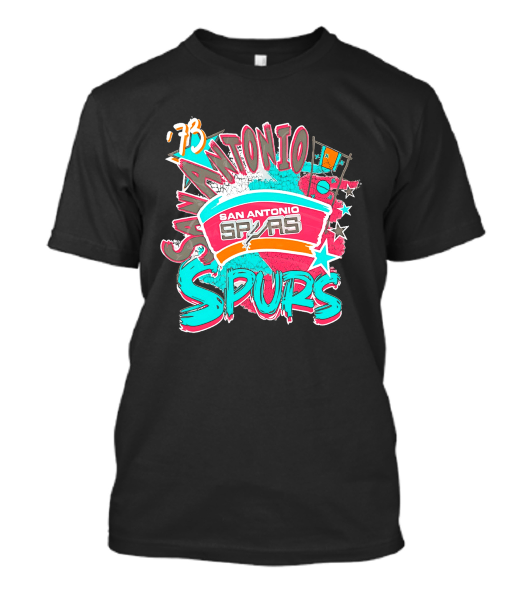 San Antonio Spurs '73 Classics Play By Play T-Shirt