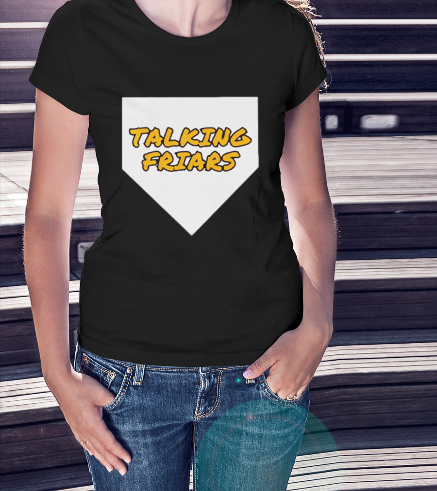 San Diego Padres Baseball Talking Friars Home Plate T-Shirt