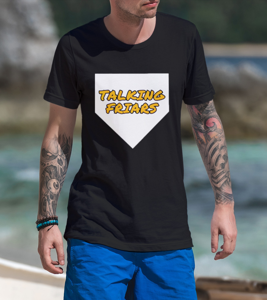 San Diego Padres Baseball Talking Friars Home Plate T-Shirt