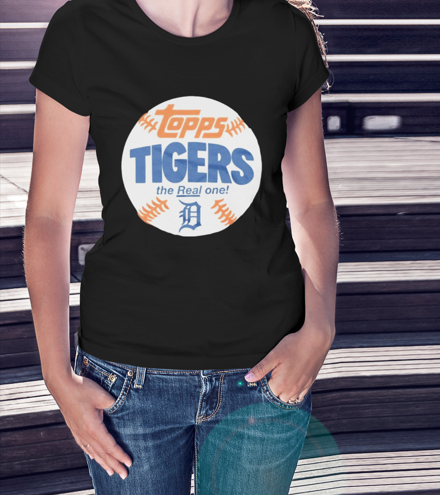 Topps Tigers The Real One Detroit T-Shirt