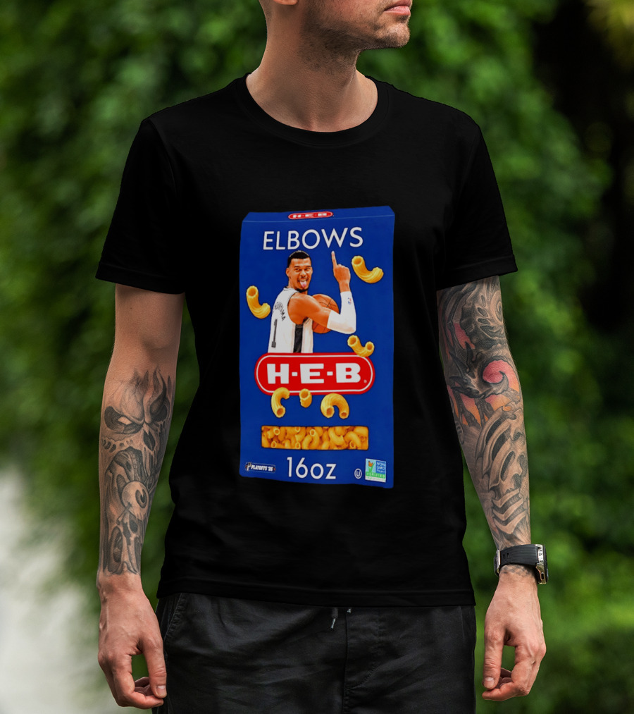 San Antonio Spurs Wemby HEB Elbows 16oz Playoffs Meme T-Shirt
