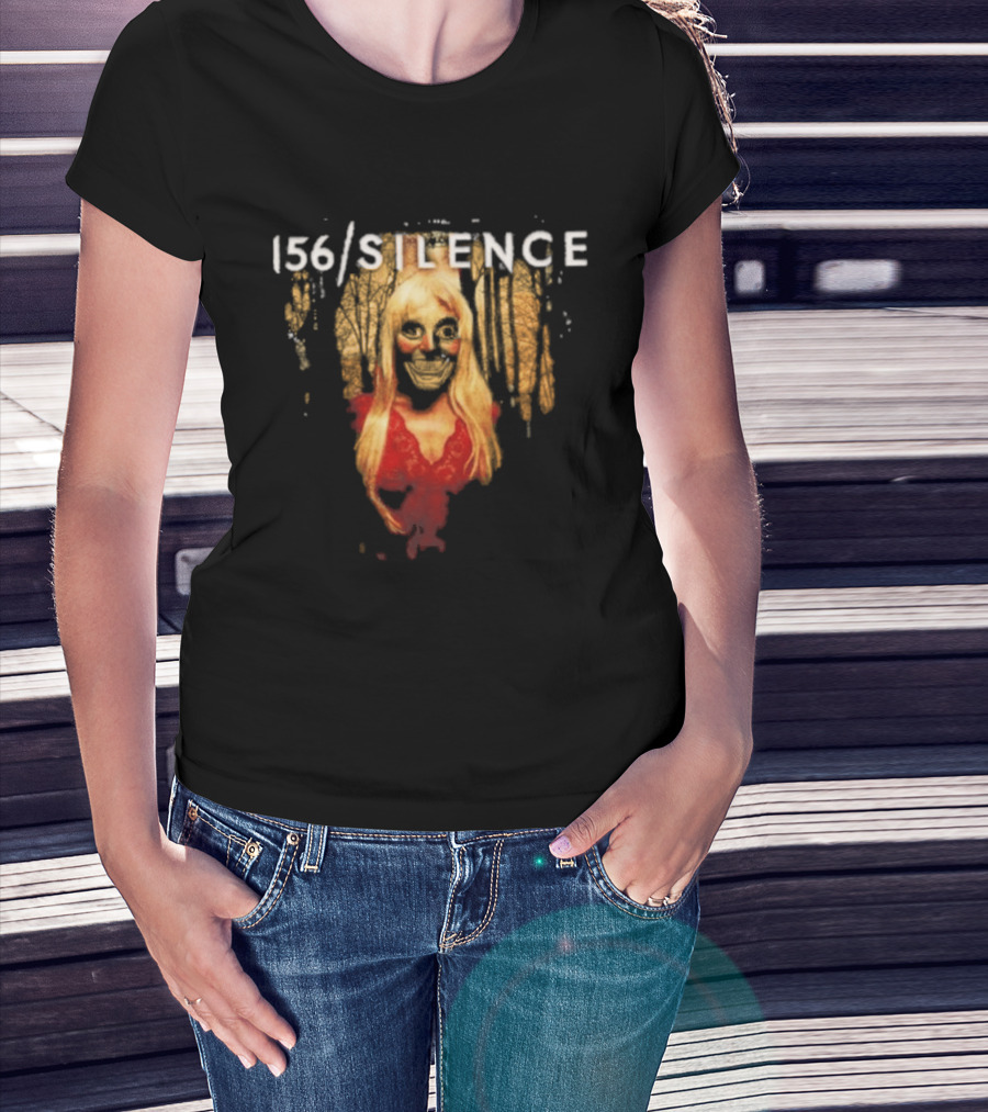 156 Silence Album Blonde Portrait With Red Dress T-Shirt