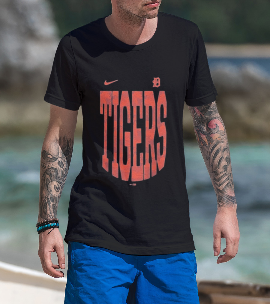 Detroit Tigers Nike Camo Velocity Victor T-Shirt
