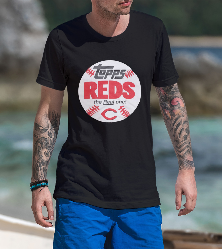 Topps Baseball Reds The Real One Cincinnati T-Shirt